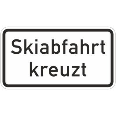 Verkehrszeichen 1007-55 Skiabfahrt kreuzt | gemäß StVO