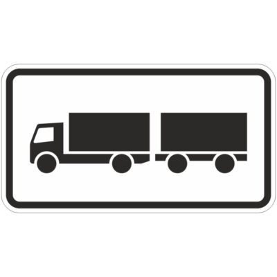 Verkehrszeichen 1010-60 Lastkraftwagen mit Anhänger | gemäß StVO