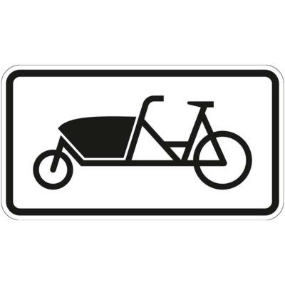 Verkehrszeichen 1010-69 Fahrrad zum Transport von Gütern oder Personen - Lastenfahrrad | gemäß StVO