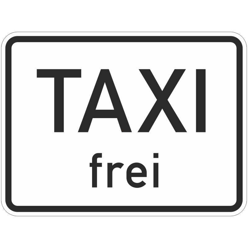 Verkehrszeichen 1026-30 Taxi frei | gemäß StVO