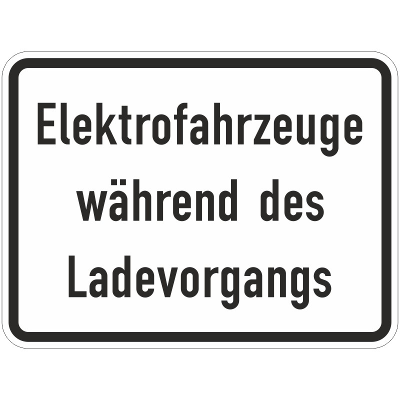 Verkehrszeichen 1050-32 Elektrofahrzeuge während des Ladevorgangs | gemäß StVO