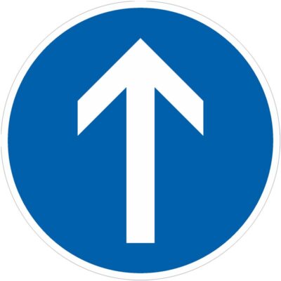 Verkehrszeichen 209-30 Vorgeschriebene Fahrtrichtung geradeaus | gemäß StVO
