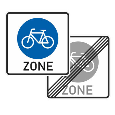 Verkehrszeichen 244.3-40 Beginn/Ende einer Fahrradzone | gemäß StVO