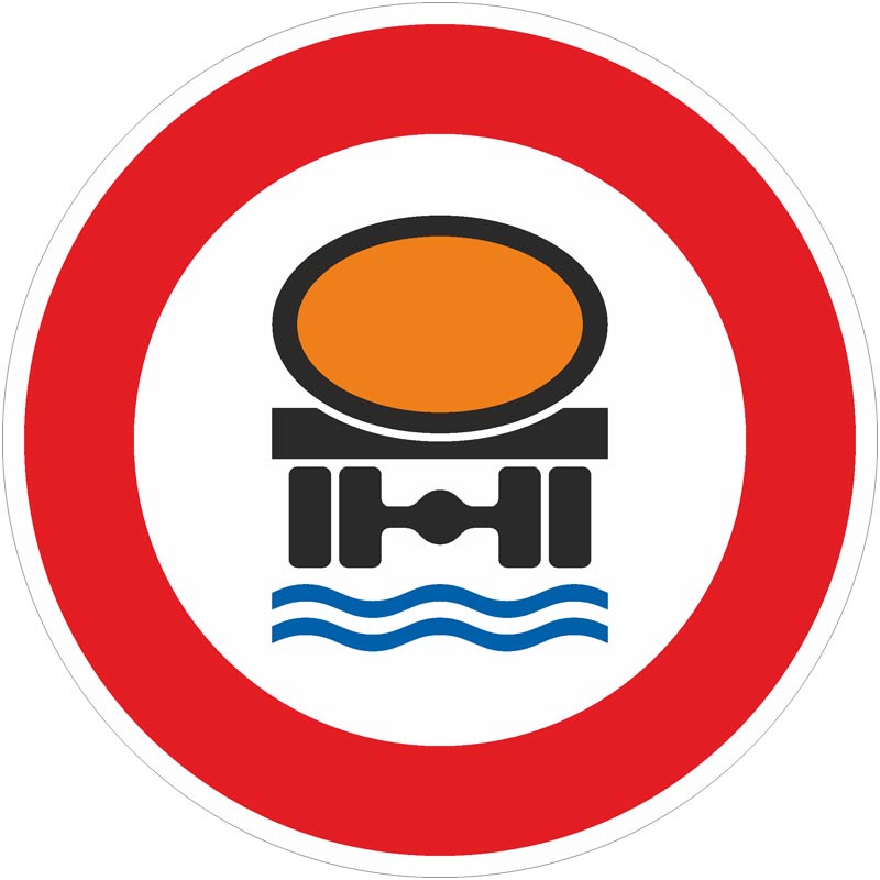 Verkehrszeichen 269 Verbot für Fahrzeuge mit wassergefährdender Ladung | gemäß StVO