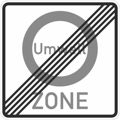 Verkehrszeichen 270.2 Ende einer Verkehrsverbotszone zur Verminderung schädlicher Luftverunreinigung in einer Zone | gemäß StVO
