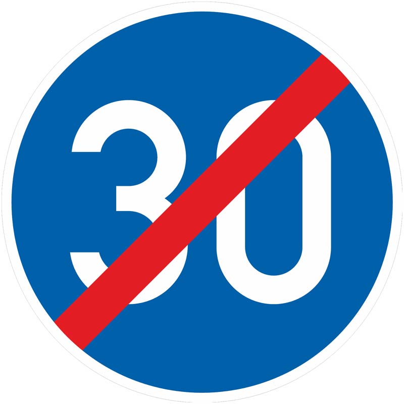 Verkehrszeichen 279 Ende der vorgeschriebenen Mindestgeschwindigkeit | gemäß StVO