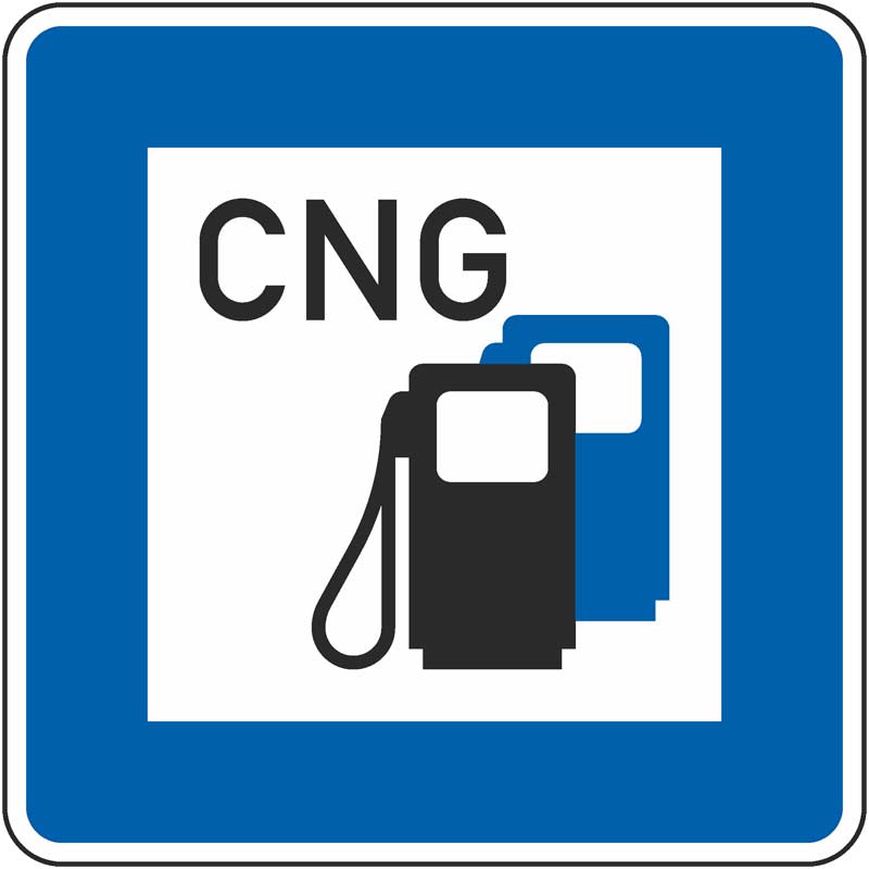 Verkehrszeichen 365-54 Tankstelle mit Erdgas | gemäß StVO