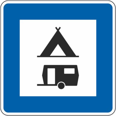 Verkehrszeichen 365-60 Zelt- und Wohnwagenplatz | gemäß StVO