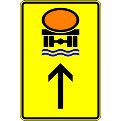 Verkehrszeichen 422-34 Wegweiser für Fahrzeuge mit wassergefährdender Ladung, geradeaus | gemäß StVO