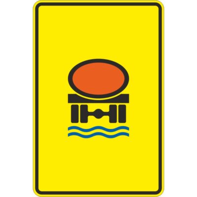 Verkehrszeichen 442-52 Vorwegweiser für Fahrzeuge mit wassergefährdender Ladung, ohne Pfeilsymbol | gemäß StVO