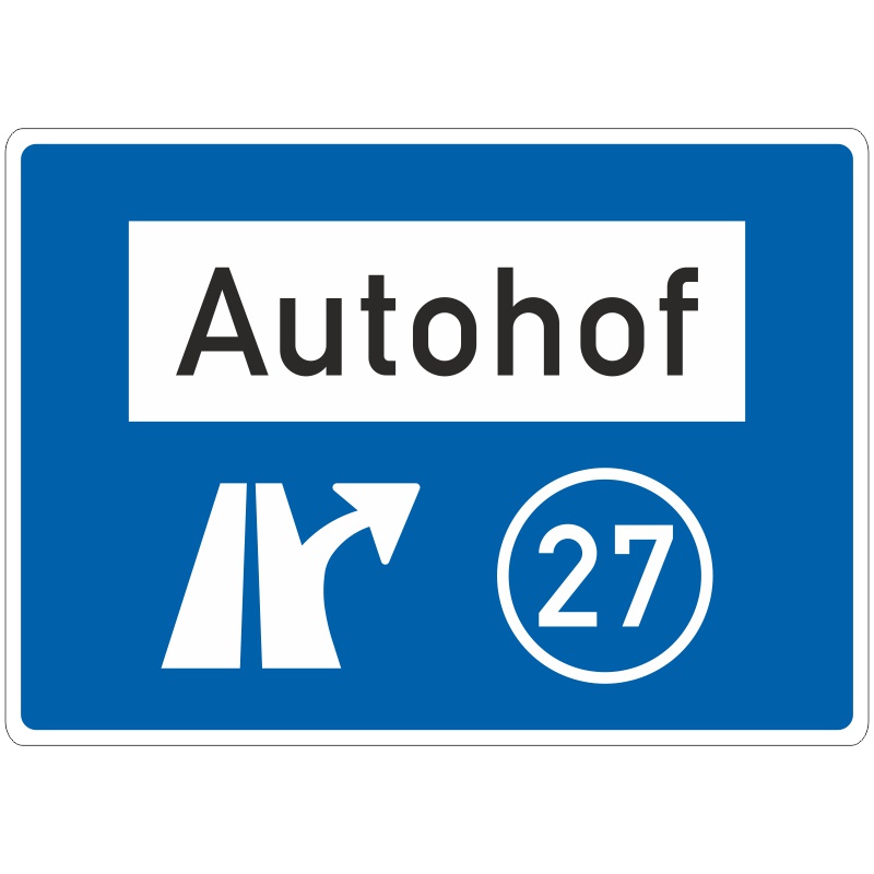 Verkehrszeichen 448.1 Autohof | gemäß StVO
