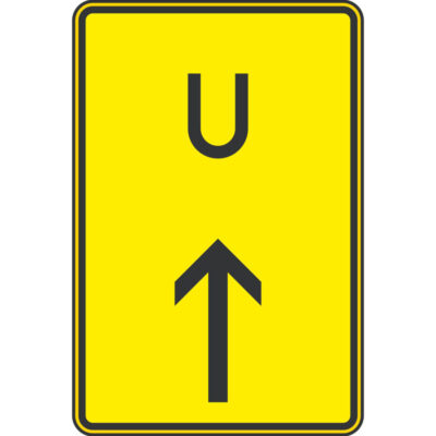 Verkehrszeichen 455.1-30 Ankündigung oder Fortsetzung der Umleitung, geradeaus | gemäß StVO