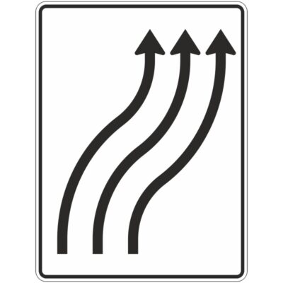 Verkehrszeichen 511-22 Verschwenkungstafel ohne Gegenverkehr | gemäß StVO