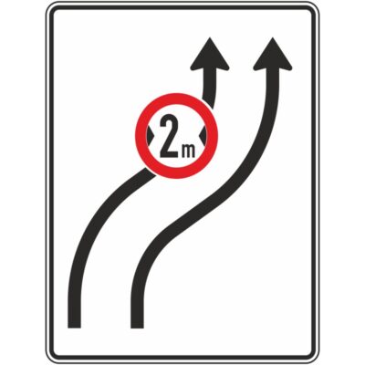 Verkehrszeichen 515-21 Verschwenkungstafel ohne Gegenverkehr | gemäß StVO