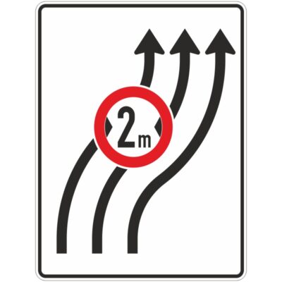 Verkehrszeichen 515-22 Verschwenkungstafel ohne Gegenverkehr | gemäß StVO