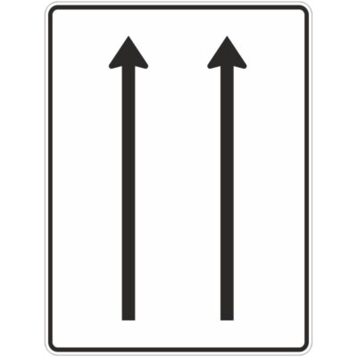 Verkehrszeichen 521-30 Fahrstreifentafel ohne Gegenverkehr | gemäß StVO