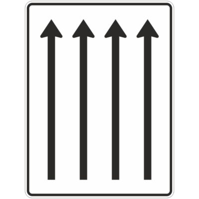 Verkehrszeichen 521-32 Fahrstreifentafel ohne Gegenverkehr | gemäß StVO