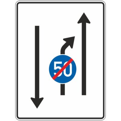 Verkehrszeichen 536-20 Einengungstafel mit Gegenverkehr | gemäß StVO
