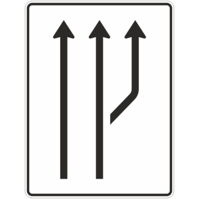 Verkehrszeichen 541-21 Aufweitungstafel ohne Gegenverkehr | gemäß StVO