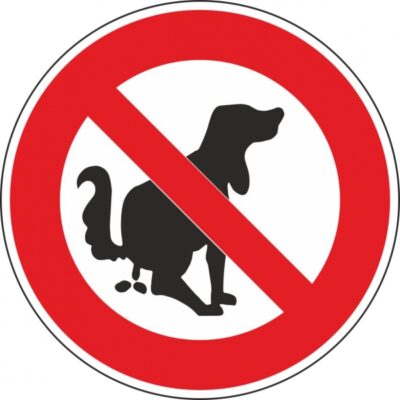 Allgemeines Hinweisschild AH 22 Hier kein Hundeklo