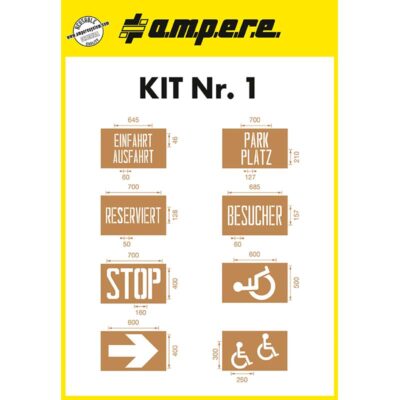 Ampere Traffic Schablonensatz KIT Nr.1