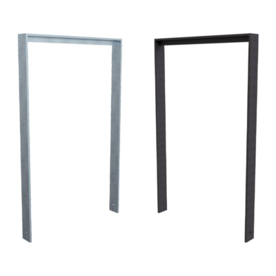 Anlehnbügel aus Flachstahl 80 x 12 mm