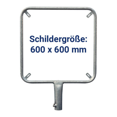 Aufsatzrohrrahmen quadratisch 600 x 600 mm