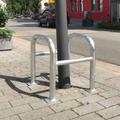 Baum- und Säulenschutzbügel Stahlrohr Ø 60/48 mm | Anwendung