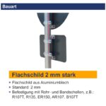 Hinweisschild Achtung Eichenprozessionsspinner - Abstand von Bäumen halten | Bauart
