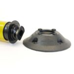 Leitzylinder FlexPin gelb/schwarz selbstaufrichtend | passend zum Recyclingfuß