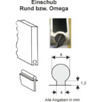 Omega-Profil Skizze Einschub