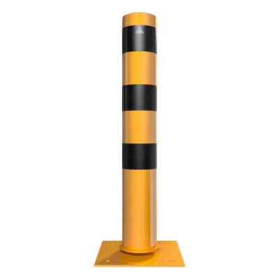 Stahlrohrpoller Ø 152 mm, neigbar, gelb-schwarz