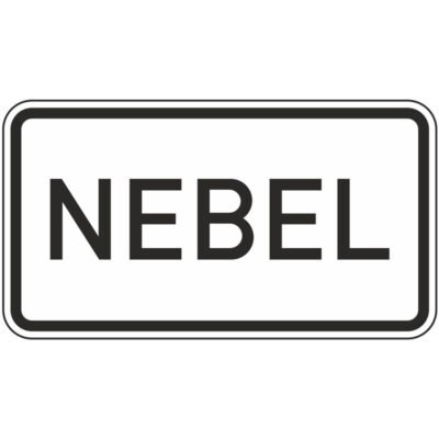 Verkehrszeichen 1007-61 NEBEL | gemäß StVO