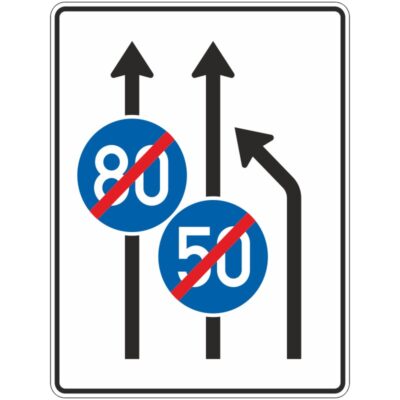 Verkehrszeichen 535-11 Einengungstafel ohne Gegenverkehr | gemäß StVO