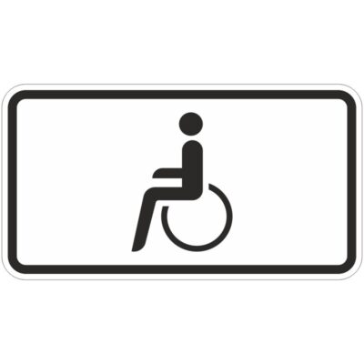 Verkehrszeichen 1044-10 Nur Schwerbehinderte mit außergewöhnlicher Gehbehinderung und Blinde | gemäß StVO