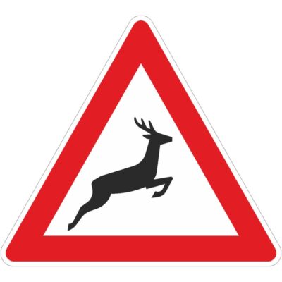 Verkehrszeichen 142-20 Wildwechsel, Aufstellung links | gemäß StVO