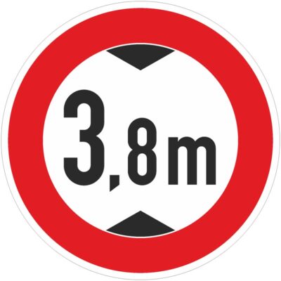 Verkehrszeichen 265 Tatsächliche Höhe | gemäß StVO