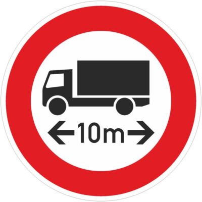 Verkehrszeichen 266 Tatsächliche Länge | gemäß StVO