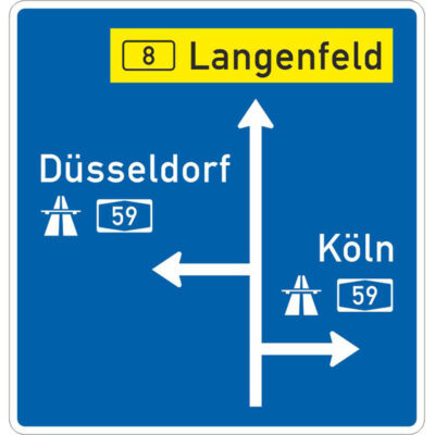 Verkehrszeichen 440 Vorwegweiser zur Autobahn | gemäß StVO