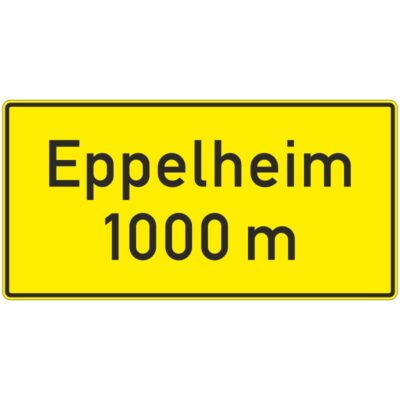 Verkehrszeichen 448-50 Ankündigungstafel auf anderen Strassen außerhalb von Autobahnen | gemäß StVO