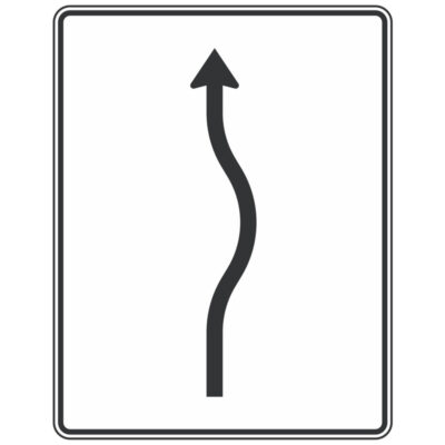Verkehrszeichen 513-20 Verschwenkungstafel kurze Verschwenkung | gemäß StVO