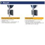 Verkehrszeichen 528-30 Fahrstreifentafel mit Gegenverkehr, mit integriertem Zeichen 263, 2-streifig in Fahrtrichtung | Bauarten