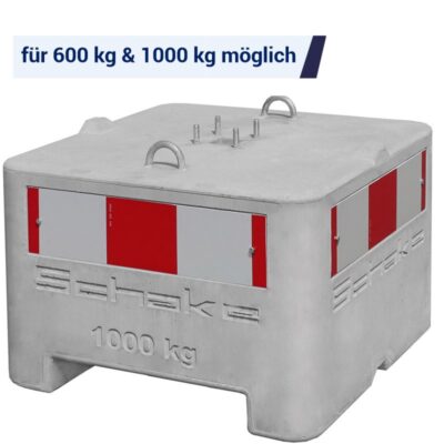 Warnschildzeichen für Beton-Aufstellvorrichtungen