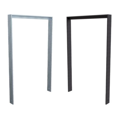 Anlehnbügel aus Flachstahl 80 x 12 mm