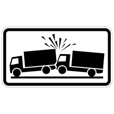 Verkehrszeichen 1006-32 Unfallgefahr Lkw | gemäß StVO