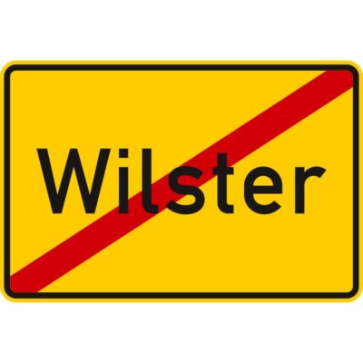Verkehrszeichen 311.1 Ortstafel Rückseite ohne Zielangabe (einseitig)  | gemäß StVO
