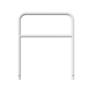 Absperrbügel Ø 48 mm mit Querholm zum Einbetonieren