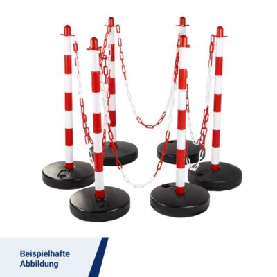 Kettenpfosten-Set mit befüllbarem Fuß