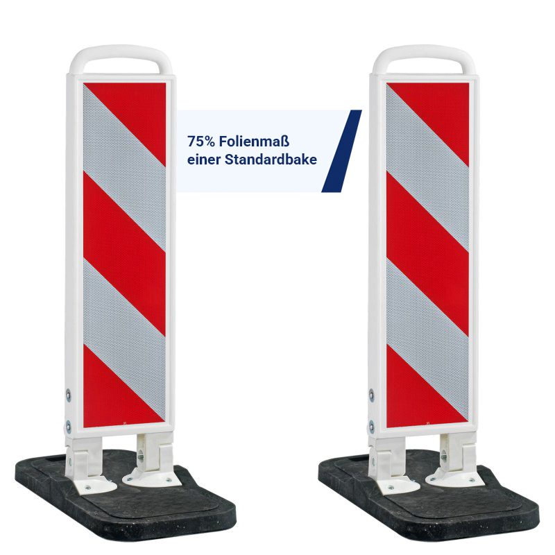 TL-Klappbake RA2 Schraffe rechts-/rechtsweisend, WEMAS | Vorder- & Rückseite