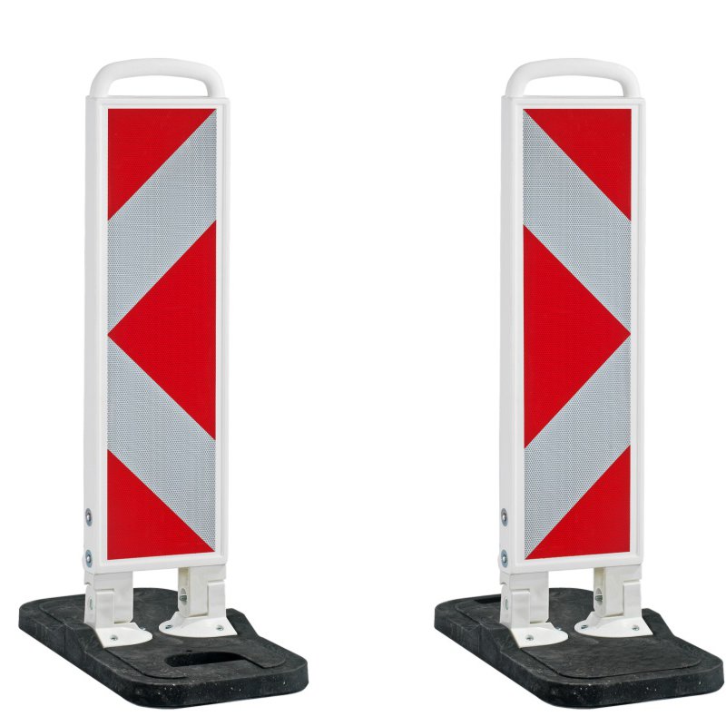 TL-Klappbake RA2 Pfeil rechts-/linksweisend, WEMAS | Vorder- & Rückseite